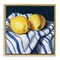 Stupell Industries Fresh Kitchen Lemons on Dishtowel Floating Frame, design by Kate Jarvik Birch